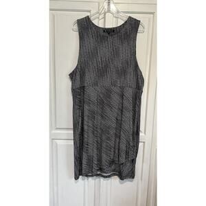 Athleta La Palma Tank Dress Sleeveless Black Women’s Crossover Hem Size XL
